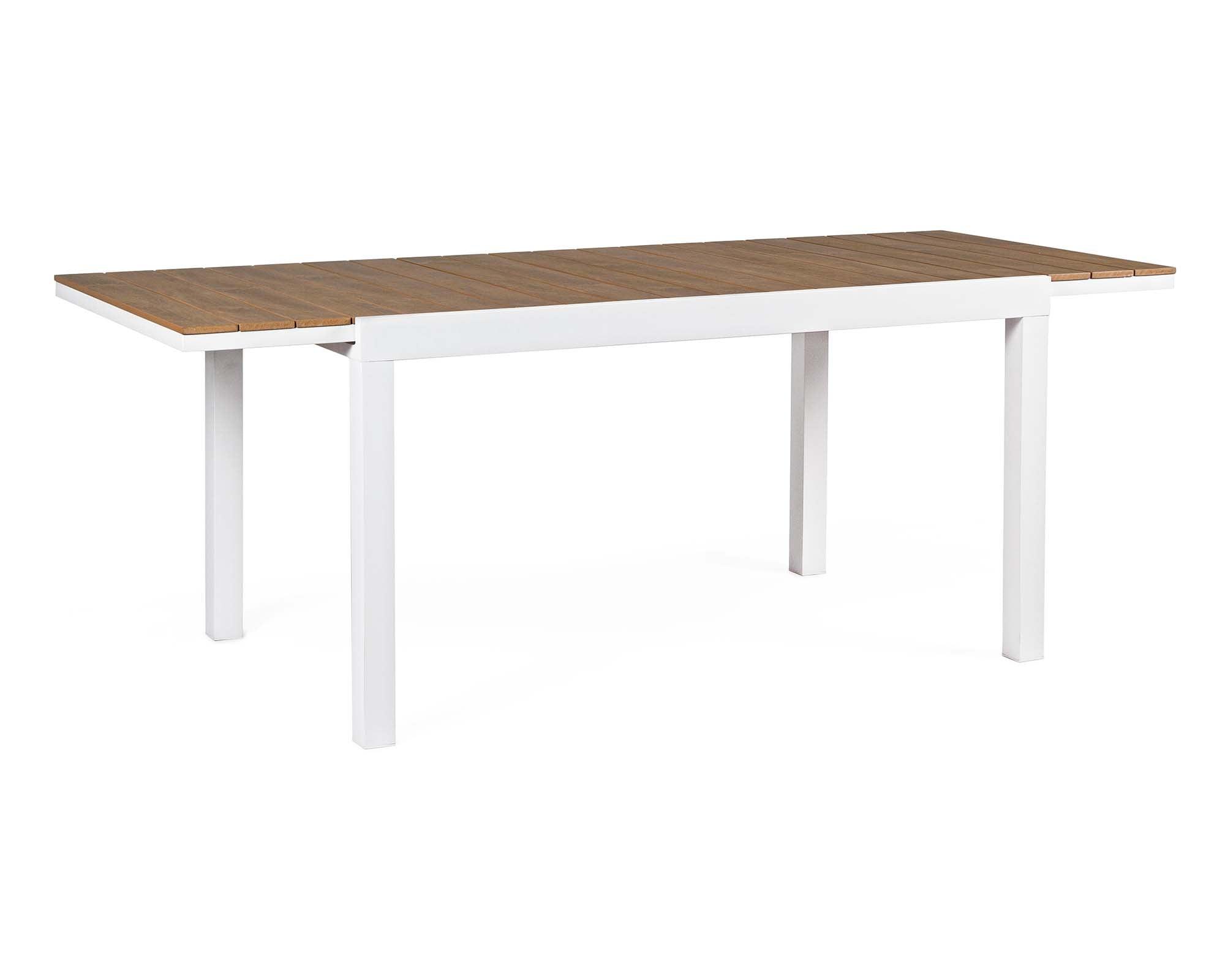 Tavolo allungabile Elias 140-200×90 bianco SJ60 in legno di teak e alluminio Bizzotto - Brico Sapiens - L' evoluzione del fai da te Tavolo allungabile Elias 140-200×90 bianco SJ60 in legno di teak e alluminio Bizzotto - Brico Sapiens - L' evoluzione del fai da te